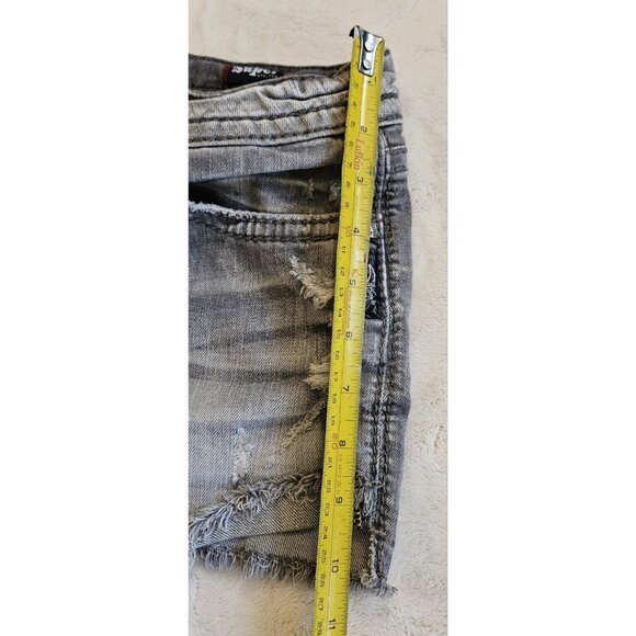 Silver Jeans Mid Rise Aiko Shorts Embroidered Stretch Denim Women's W29xL3 - Picture 11 of 12